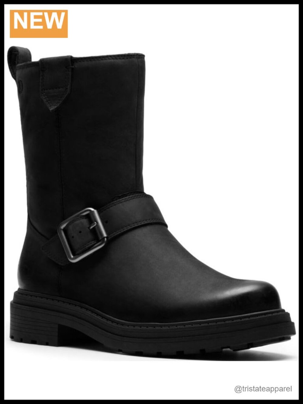 Premium Leather Ankle Boots with Comfort Footbed, Inside Zip, Durable TR Sole